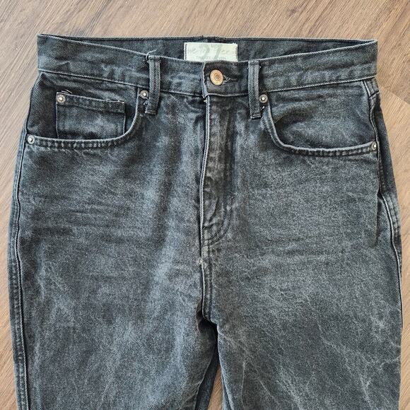 Free People We The Free Straight Leg Black Jeans 27 - Picture 3 of 8